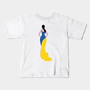 Ukraine Woman Kids T-Shirt